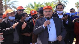 كلمة الأمين العام خلال الوقفة التضامنية مع المناضل الأخ محمد دعنون أمام المكتب الجهوي للاستثمار الفلاحي لتادلة