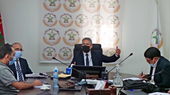 الأمين العام يعقد لقاء تواصليا مع أعضاء المكتب الوطني للجامعة الوطنية لمستقبل السككيين