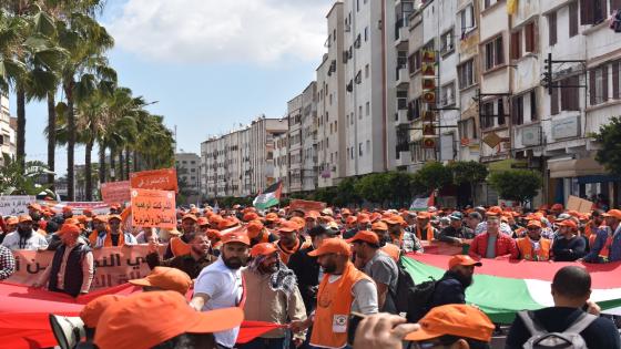 مسيرة حاشدة للاتحاد بالدار البيضاء بمناسبة فاتح ماي..واستنكار للسياسة الاجتماعية للحكومة