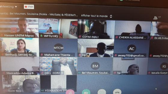 الاتحاد يشارك في ندوة اتحاد النقابات العالمي بمناسبة 75 سنة على تأسيسه