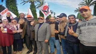 قيادة الجامعة الوطنية لموظفي التعليم تشارك في الوقفة الاحتجاجية ضد تجاهل الوزارة للمفات المطلبية للشغيلة التعليمية