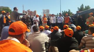 الـ”untm” بالعيون تحتج على سوء تدبير قطاع الصحة بالجهة