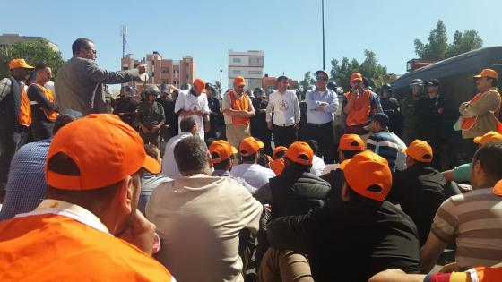 الـ”untm” بالعيون تحتج على سوء تدبير قطاع الصحة بالجهة