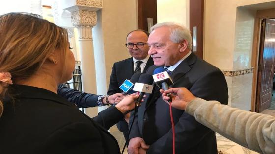 رئيس مجلس المستشارين يستقبل ضيوف الـuntm من الإتحاد الدولي لنقابات العمال العرب