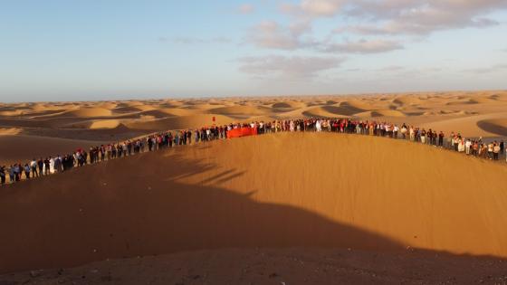 مناضلو الجامعة الوطنية لقطاع الصحة يجسدون بالصحراء المغربية ملحمة نضالية فوق رمال العزة والكرامة