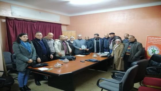 الأمين العام يتواصل مع المكتب الجهوي للاتحاد بالدار البيضاء سطات