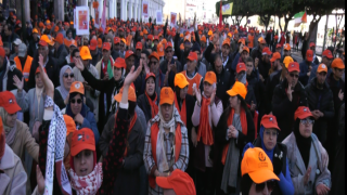 الاتحاد يشارك في مسيرة الجبهة الوطنية الرافضة لتكبيل الحق في الإضراب