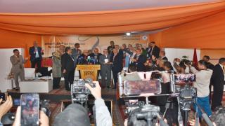 المؤتمر الوطني الثامن للاتحاد الوطني للشغل بالمغرب يكرم الأخ عبد الإله الحلوطي