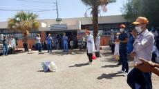 المكتب الاقليمي للجامعة الوطنية للصحة بالرشيدية يحتج على أوضاع القطاع بالإقليم