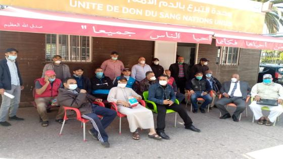 مناضلو ومناضلات الاتحاد بآنفا ينخرطون في حلمة التبرع بالدم