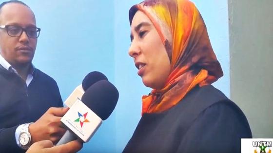 تصريح أمينة ماء العينين لوسائل الاعلام بالعيون