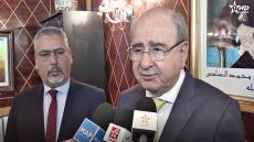 الحلوطي يستقبل رئيس الهيئة العربية الدولية لإعمار فلسطين