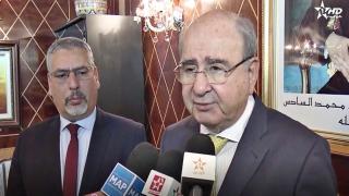 الحلوطي يستقبل رئيس الهيئة العربية الدولية لإعمار فلسطين