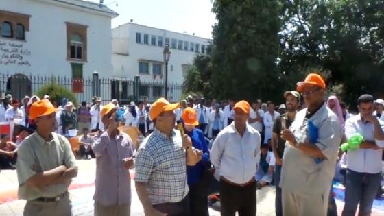 كلمة الجامعة الوطنية لموظفي التعليم في اعتصام الأساتذة الذين فرض عليهم التعاقد