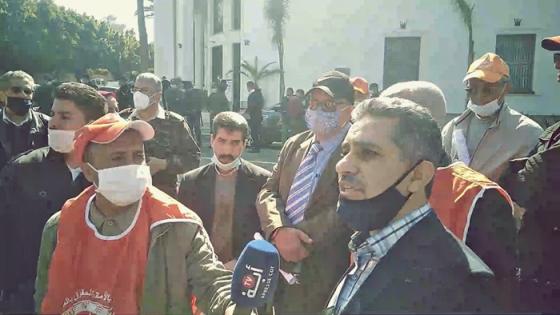 السلطات تمنع الوقفة الاحتجاجية للجامعة المغربية للفلاحة امام الوزارة بالرباط