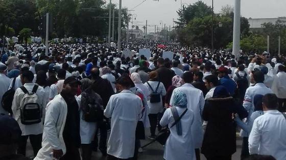 تنسيق نقابي يحتج بالرباط ضد نظام التعاقد بصيغته الحالية