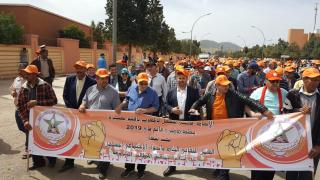 الاتحاد الوطني للشغل بالمغرب بجهة بني ملال خنيفرة يحتفل باليوم العالمي لعيد العمال بخنيفرة