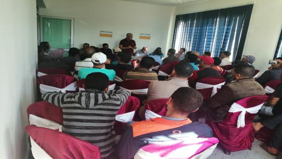 الـ”untm” بإفران ينظم لقاء تواصليا لعمال شركة محاضن الشمال بضاية عوا