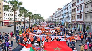 مسيرة حاشدة للاتحاد بالدار البيضاء بمناسبة فاتح ماي
