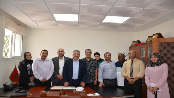 الأمين العام يستقبل أعضاء المكتب الوطني لنقابة وكلاء الأعمال محرري العقود