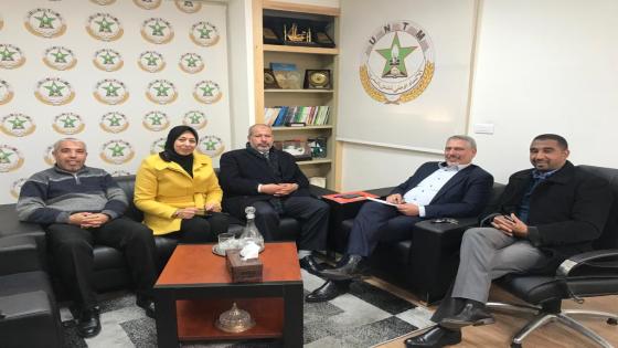 الأمين العام يستقبل وفدًا عن الجامعة الوطنبة لموظفي الجماعات المحلية