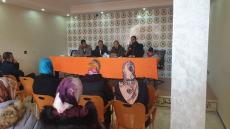 الجامعة الوطنية لقطاع الفوسفاط باليوسفية تحتج أمام مصلحة الشؤون الإجتماعية