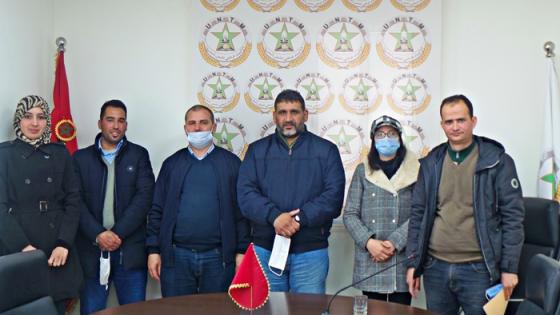 نائب الأمين العام يستقبل وفدا عن الاتحاد الوطني للذكاترة المعطلين