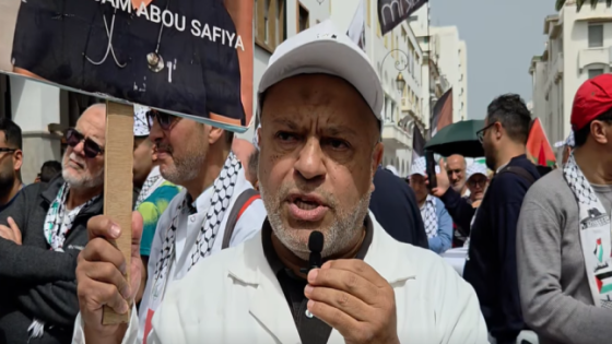 شروف خلال مسيرة الرباط: ما يتعرض له الفلسطينيين والأسرى يستدعي موقفاً دولياً حازماً